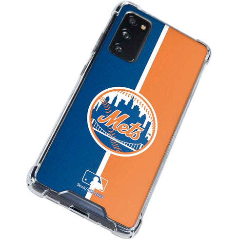 MLB New York Mets Split Galaxy S20 FE Clear Case
